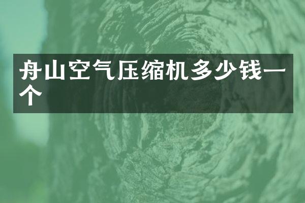 舟山空氣壓縮機多少錢一個