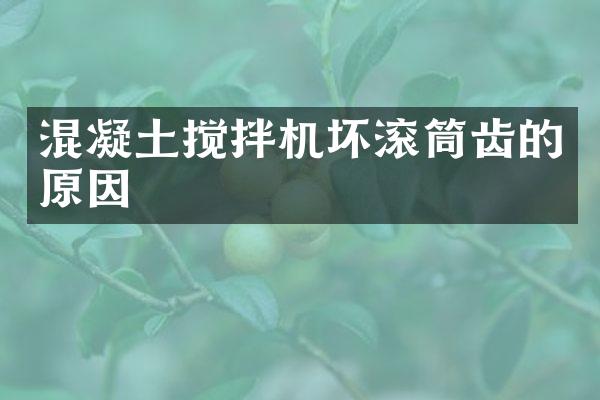 混凝土攪拌機(jī)壞滾筒齒的原因