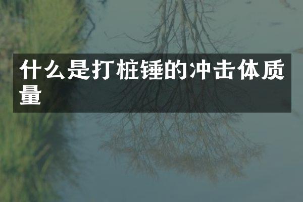 什么是打樁錘的沖擊體質量