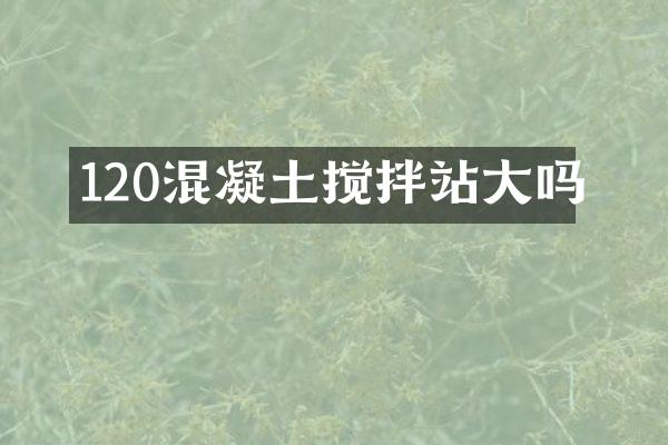 120混凝土攪拌站大嗎