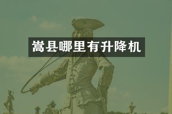 嵩縣哪里有升降機(jī)