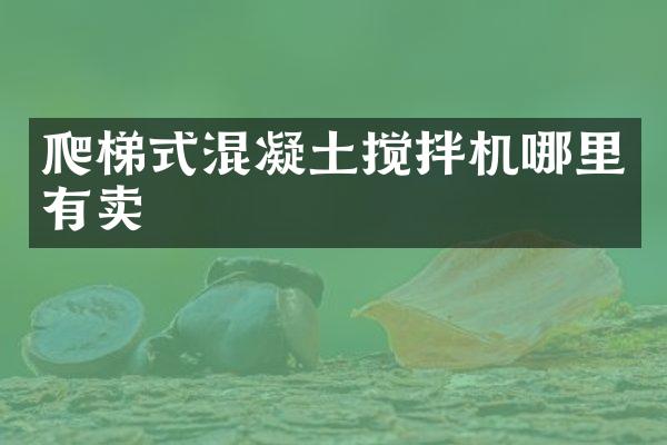 爬梯式混凝土攪拌機哪里有賣