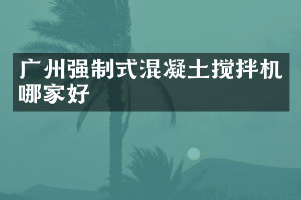 廣州強(qiáng)制式混凝土攪拌機(jī)哪家好