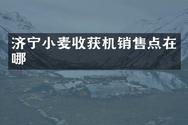 濟寧小麥收獲機銷售點在哪