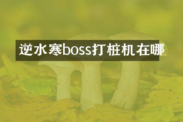 逆水寒boss打樁機(jī)在哪