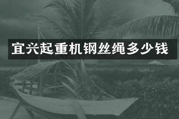 宜興起重機鋼絲繩多少錢