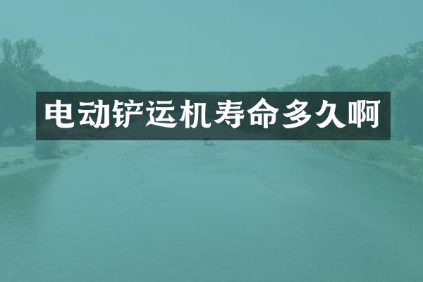 電動鏟運機壽命多久啊