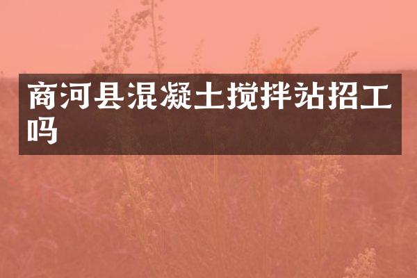 商河縣混凝土攪拌站招工嗎