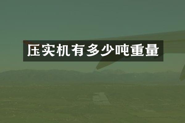 壓實(shí)機(jī)有多少噸重量