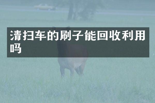 清掃車的刷子能回收利用嗎