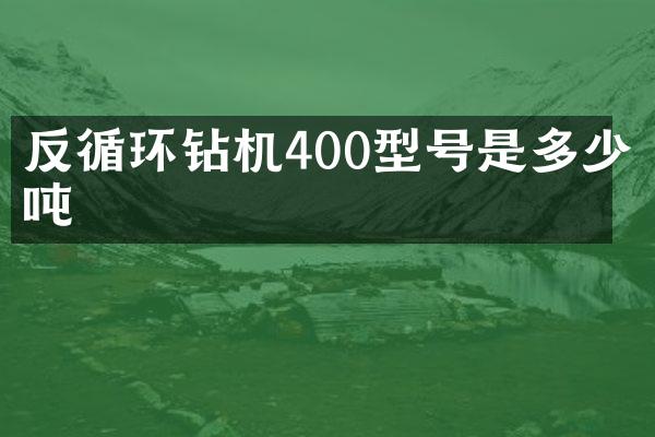 反循環(huán)鉆機400型號是多少噸