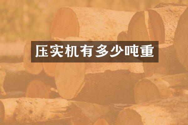 壓實(shí)機(jī)有多少噸重