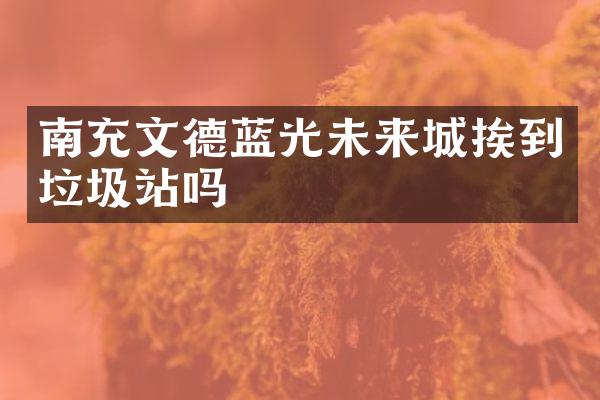 南充文德藍光未來城挨到垃圾站嗎