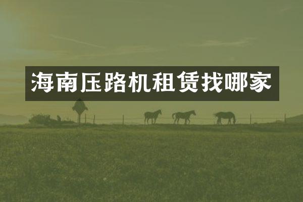 海南壓路機租賃找哪家