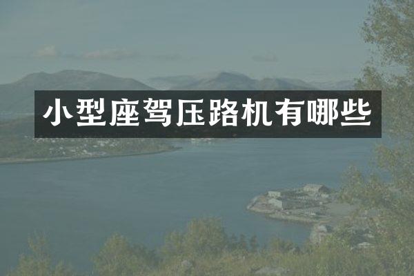 小型座駕壓路機(jī)有哪些