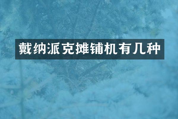 戴纳派克摊铺机有几种