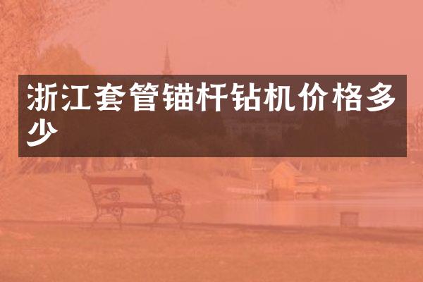 浙江套管錨桿鉆機(jī)價(jià)格多少