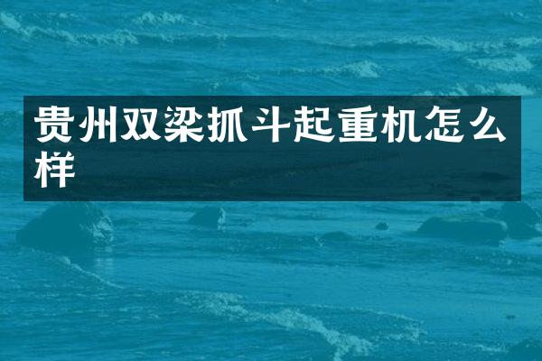 貴州雙梁抓斗起重機怎么樣