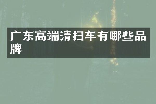 廣東高端清掃車有哪些品牌