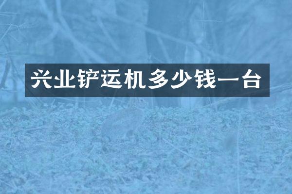 興業(yè)鏟運機多少錢一臺