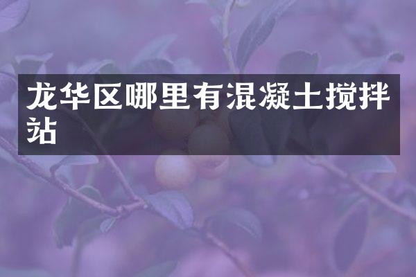 龍華區(qū)哪里有混凝土攪拌站