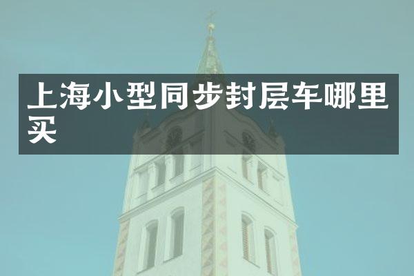 上海小型同步封層車哪里買