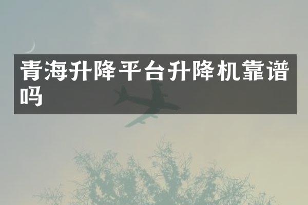 青海升降平臺升降機靠譜嗎