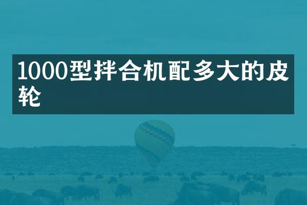 1000型拌合機(jī)配多大的皮帶輪