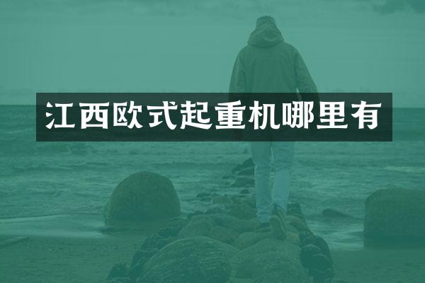 江西歐式起重機哪里有