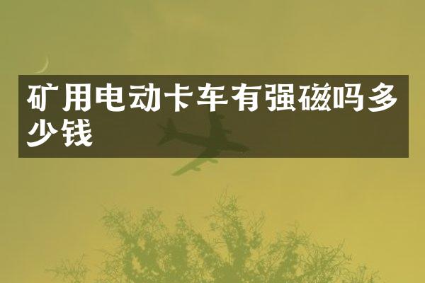 礦用電動卡車有強磁嗎多少錢