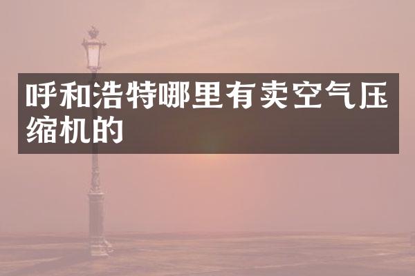 呼和浩特哪里有賣空氣壓縮機(jī)的