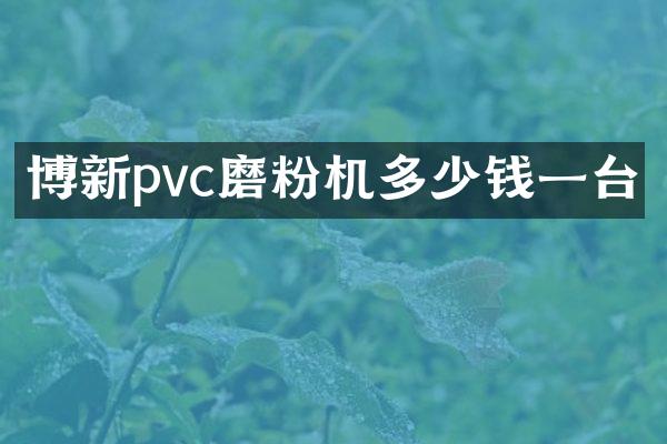 博新pvc磨粉機(jī)多少錢一臺(tái)