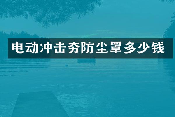 電動(dòng)沖擊夯防塵罩多少錢