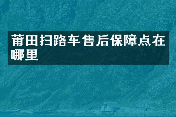 莆田掃路車售后保障點(diǎn)在哪里