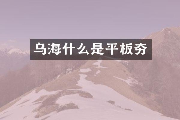 烏海什么是平板夯