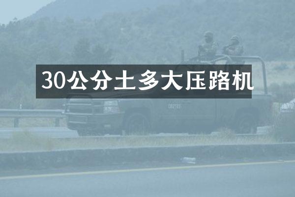 30公分土多大壓路機(jī)