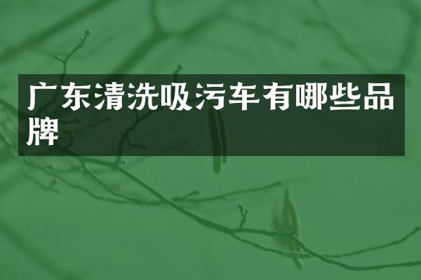 廣東清洗吸污車有哪些品牌