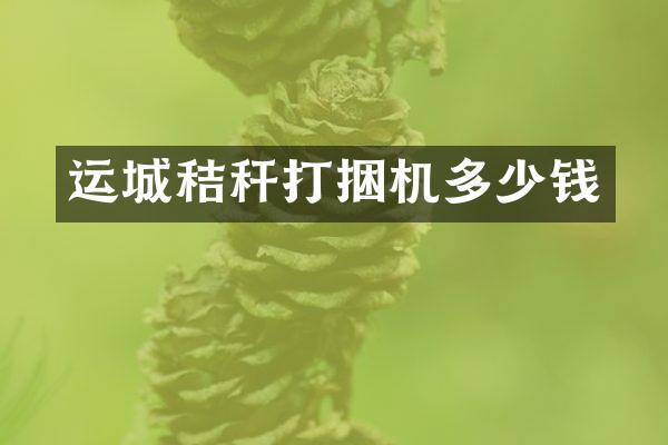 運(yùn)城秸稈打捆機(jī)多少錢