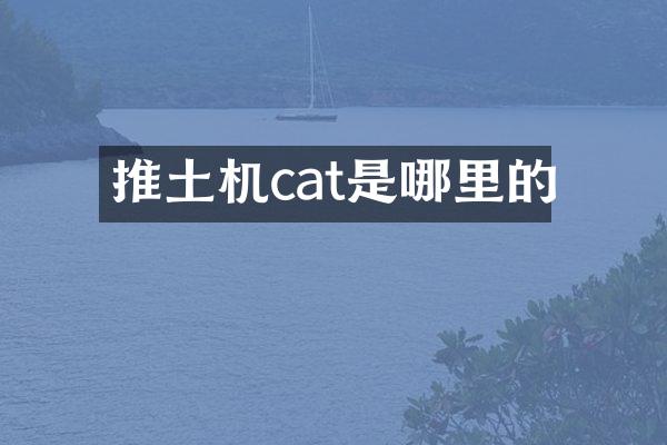 推土機(jī)cat是哪里的