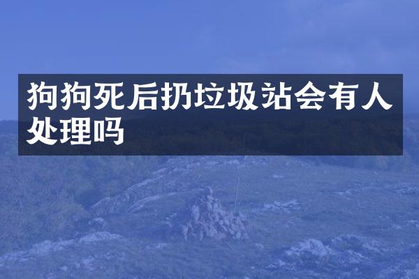 狗狗死后扔垃圾站會有人處理嗎