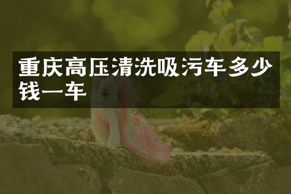 重慶高壓清洗吸污車多少錢一車