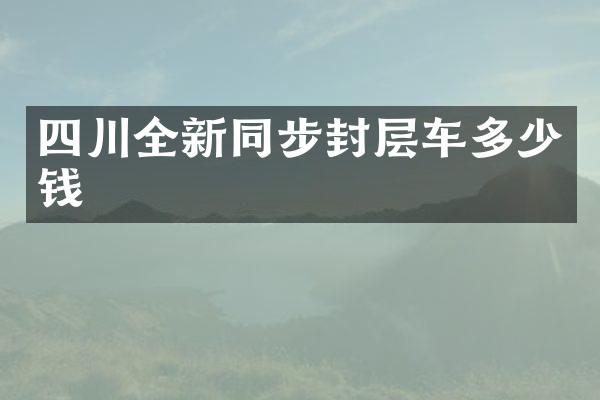 四川全新同步封層車多少錢