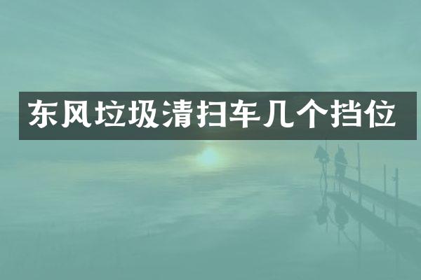 東風(fēng)垃圾清掃車幾個(gè)擋位