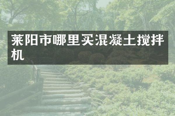 萊陽市哪里買混凝土攪拌機