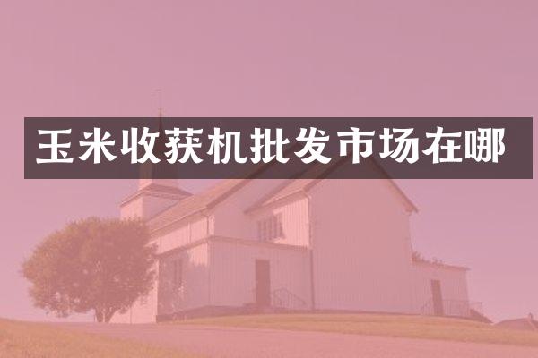 玉米收獲機批發(fā)市場在哪