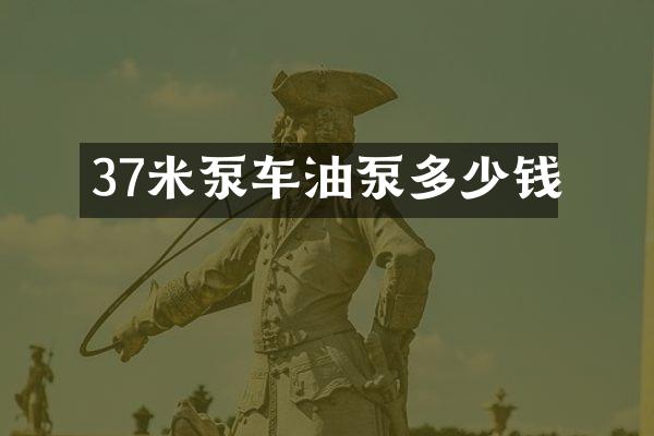 37米泵车油泵多少钱