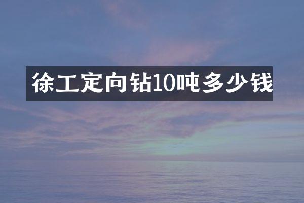 徐工定向鉆10噸多少錢