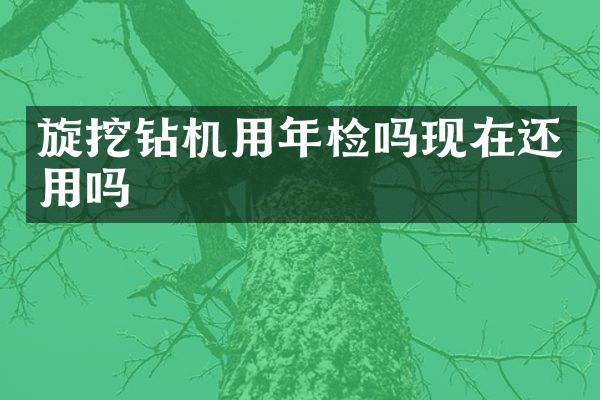 旋挖鉆機用年檢嗎現(xiàn)在還用嗎