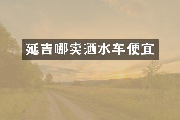 延吉哪賣灑水車便宜