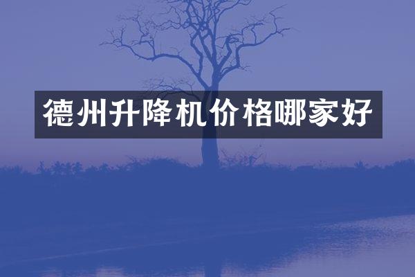 德州升降機(jī)價(jià)格哪家好